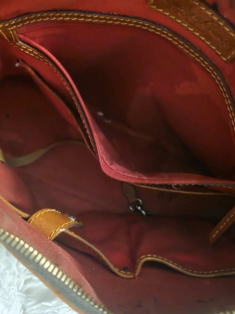 Dooney & Bourke Brown Small Hobo Bag